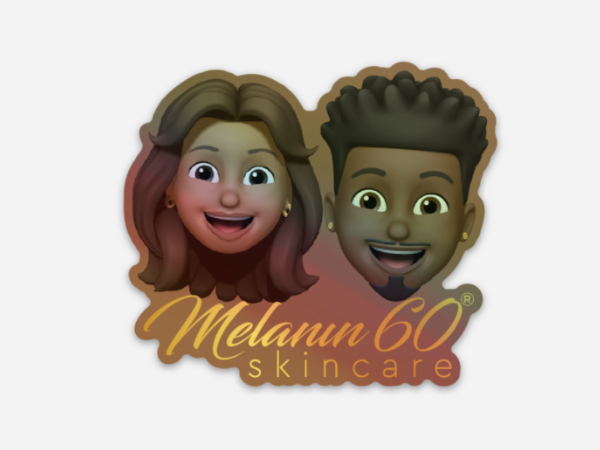 Melanin60 Skincare Holographic Stickers