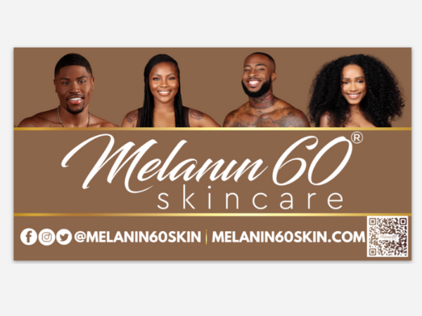 Melanin60 Skincare Bumper Sticker